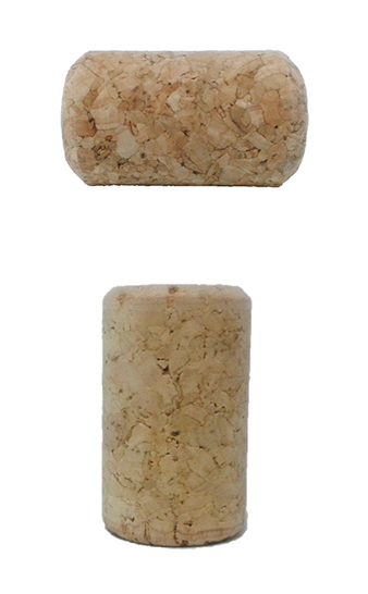 rolhas aglomeradas